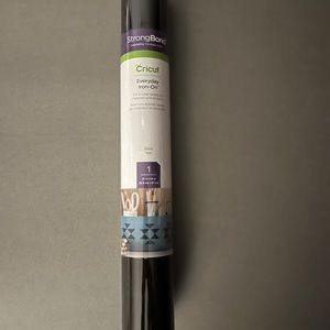 Cricut iron-on black